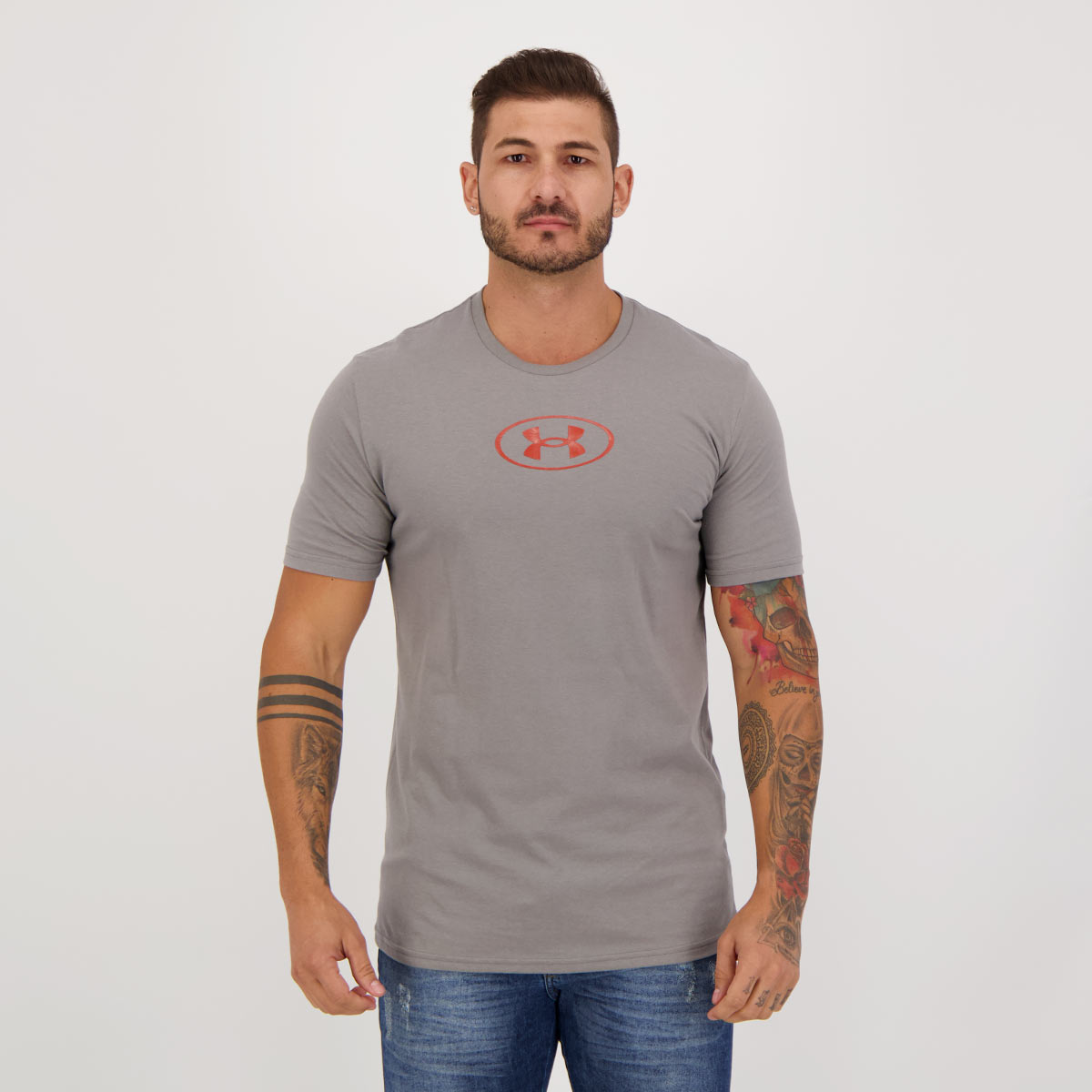 Camiseta Under Armour Only Way Is Through Cinza