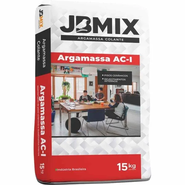 Argamassa Cimentcola Interno ACI Embalagem Plástica João de Barro 15kg Cinza (MP)