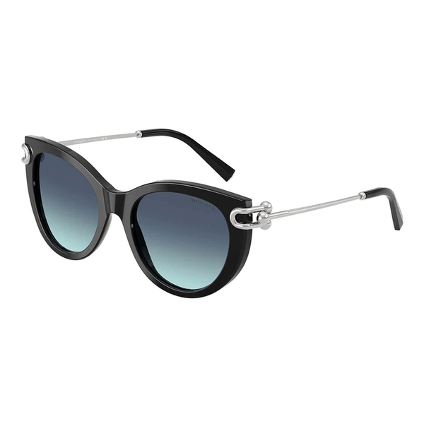 Óculos de Sol Tiffany & Co TF4232 Feminino Gatinho Acetato Preto