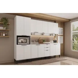Cozinha Modulada Carraro 5 Peças Alpha C5P129 Branco
