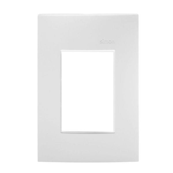 Placa 3 Postos 4x2 com Suporte Line Simon 30 Placa 3 Postos 4x2 com Suporte Branca Simon 30 Line