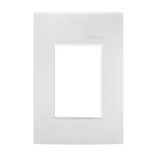 Placa 3 Postos 4x2 com Suporte Line Simon 30 Placa 3 Postos 4x2 com Suporte Branca Simon 30 Line