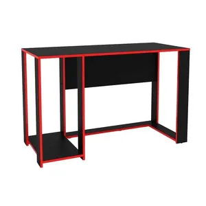Mesa Computador Casal Gamer Singapura Preto/Vermelho - Politorno