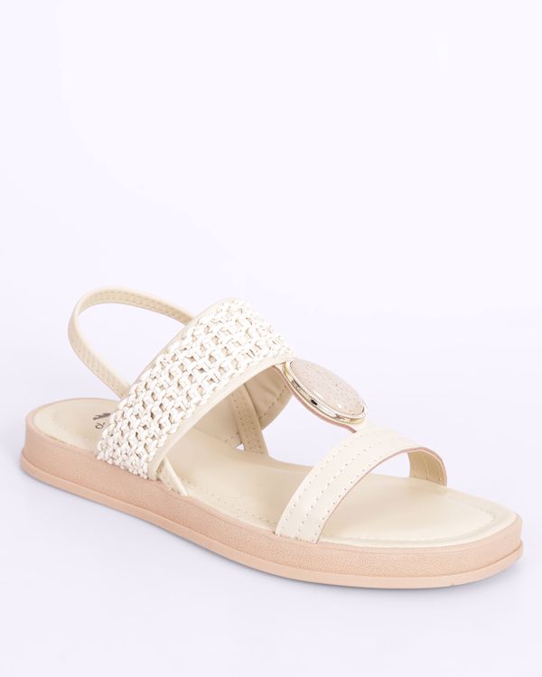 Sandália Feminina Dakota com Aplique Off White 35