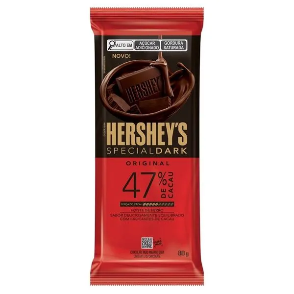 Chocolate Hershey's Dark Original 47% de Cacau 80g