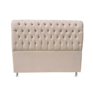 Cabeceira Bioflex Cecilia Capitonê C1748 Bege 120x162x15cm