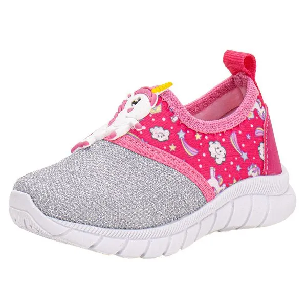 Tênis Infantil Feminino Nayarinha 383TN ROSA/PRATA 22