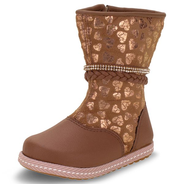 Bota Infantil Feminina Nathielly - 104007 CARAMELO 24