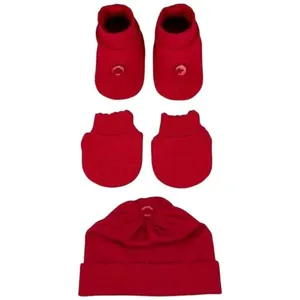 Kit Bebê RN Sanches 3 Peças Vermelho (MP)