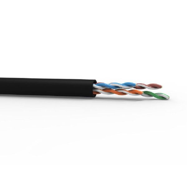 Cabo LAN U/UTP CAT.5E 24AWG 4 Pares CMX USO Interno e Externo 305M Preto 100% Cobre