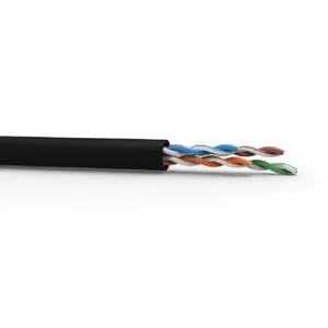 Cabo LAN U/UTP CAT.5E 24AWG 4 Pares CMX USO Interno e Externo 305M Preto 100% Cobre