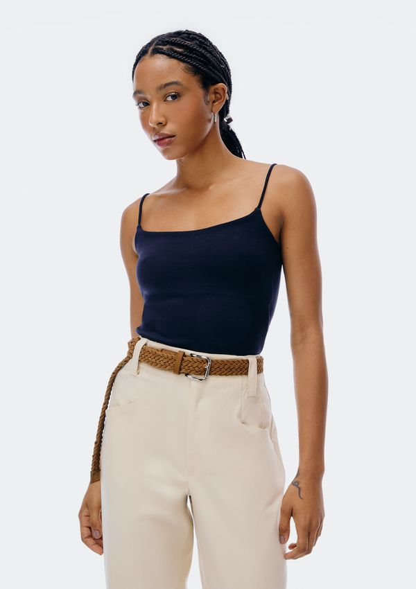 Regata Feminina Em Viscose - Preto M
