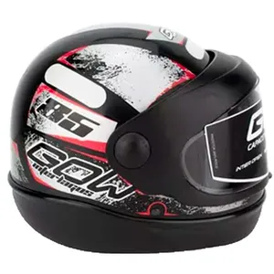 Capacete Gow Interlagos Preto E Prata 60 (MP)