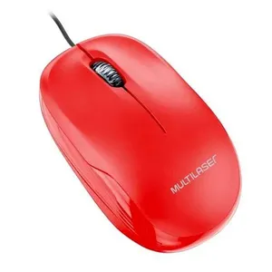 MOUSE OPTICO USB BOX 1200DPI VERMELHO MULTILASER