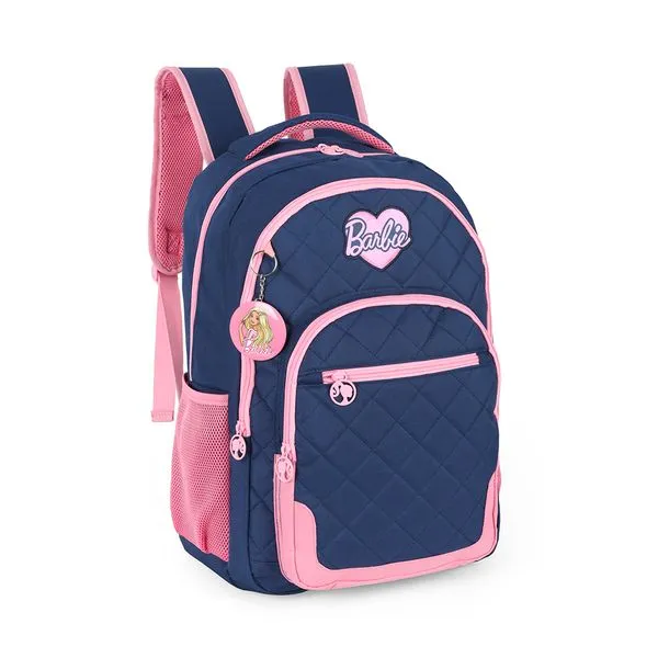 Mochila de Costas Juvenil Laptop Barbie Poliéster Azul MJ47706BBAZ - MaxLog
