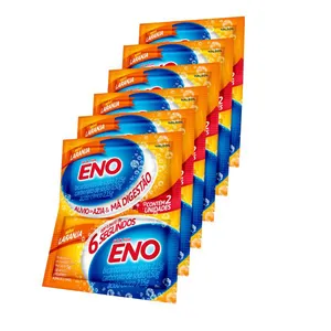 Kit Eno Sal de Fruta Sabor Laranja 2 Envelopes 5g 6 Unidades