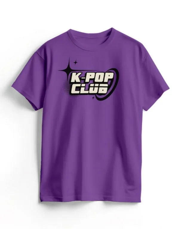 Camiseta Algodão Roxa K-Pop Cyber P / Roxo
