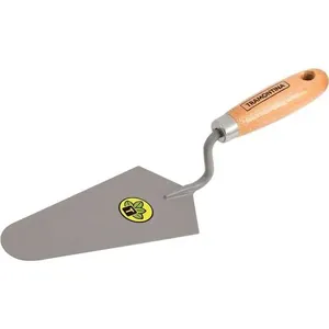 Colher Reta para Pedreiro 7 178mm 77350075 para Quebra e Assentamento de Tijolos com Cabo de Madeira Envernizado Colher Reta para Pedreiro 7 178mm 77350075 para Aplicação de Argamassa com Cabo de Madeira