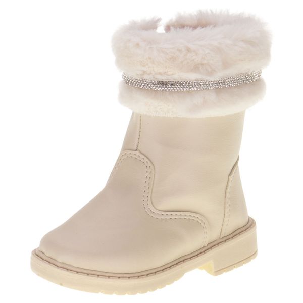 Bota Infantil Feminina Doce Menina 1502 MARFIM 27