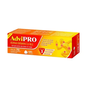 AdviPRO Diclofenaco Dietilamônio 11,6mg/g Gel 30g