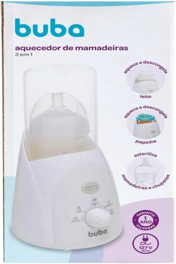 Aquecedor de Mamadeiras 3 m 1 127V Buba - 19052