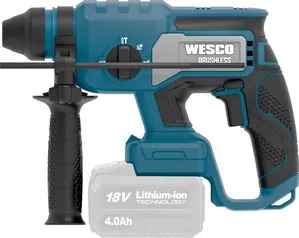 Martelete Perfurador Rompedor SDS Plus 18V 1,9kg WS2806.9 Wesco Martelete Perfurador Rompedor SDS-Plus 18V 1,9kg s/Bateria WS2806.9