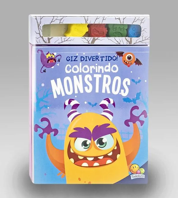Livro Giz Divertido - Colorindo Monstros Colorindo Monstros
