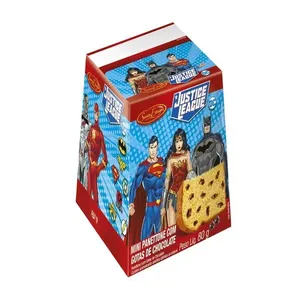 Mini Panettone Gotas De Chocolate Liga Da Justiça 80g