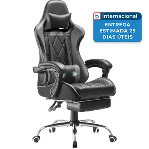 Cadeira Gamer Homall com Apoio para os Pés Cinza A-MBI