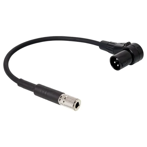 Cabo Adaptador XLR Macho 90º graus para P10 Fêmea Estereo 1,5 metro