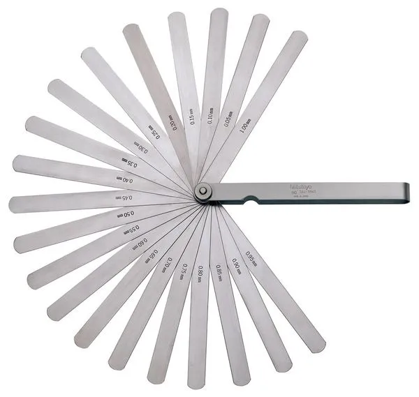 Calibre de Folga 0,05 a 1mm Leque 20 Lâminas Retas 184-304S - Mitutoyo