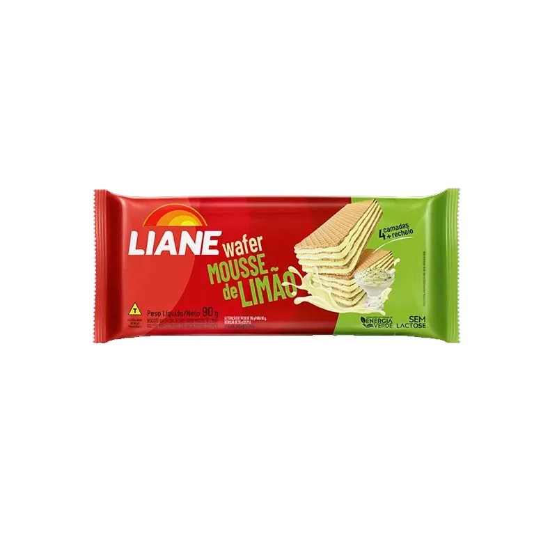 Biscoito Wafer Mousse De Limão Sem Lactose Liane 90g