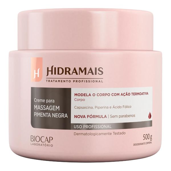 Creme Corporal Hidramais Modelador Pimenta Negra 500g