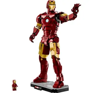 Conjunto de Construção Lego Marvel Homem de Ferro Mark 3 Edição de Colecionador 1297 Peças Vermelho Lego Marvel Homem de Ferro Mark 3 Edição de Colecionador 1297 Peças