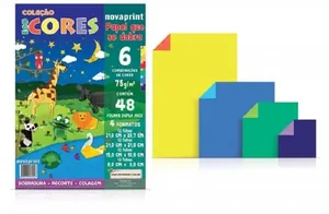 Bloco Ecocores Papel Que Se Dobra 6 Cores Ridet