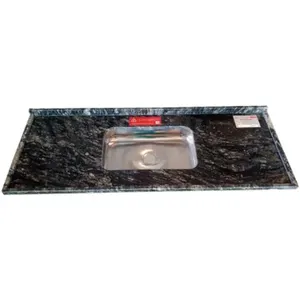 Pia de Granito Preto Indiano 1,80 Metro - LA Pia de Granito Preto Indiano 1,80 Metro - LG