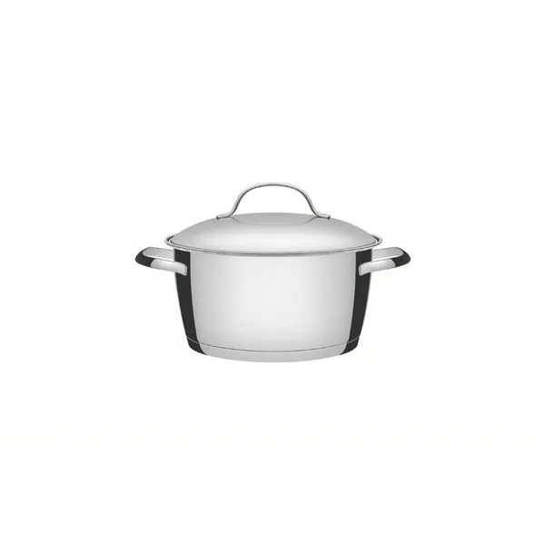 Caçarola Funda Tramontina Allegra Aço Inox Fundo Triplo 16 cm 1,5 L