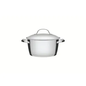 Caçarola Funda Tramontina Allegra Aço Inox Fundo Triplo 16 cm 1,5 L