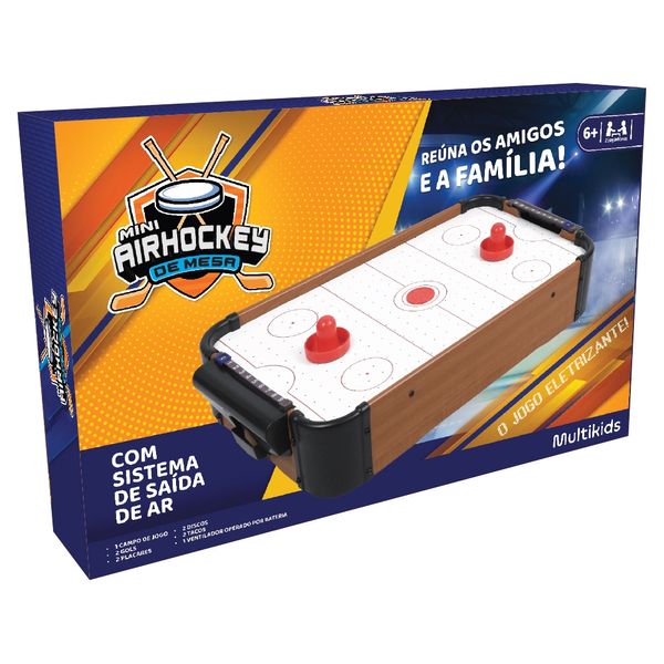 Jogo Mini Air Hockey de Mesa Multikids - BR2073OUT [Reembalado] BR2073OUT