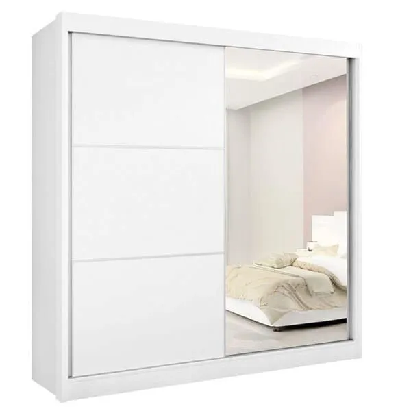 Guarda Roupa Casal C Esp 2 Portas 6 Gav Titanium-bran D'doro