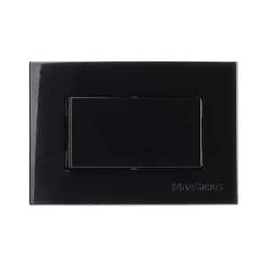 Conjunto Interruptor Simples para Móvel Margirius Conjunto Interruptor Simples 10A/250V para Móvel Preto