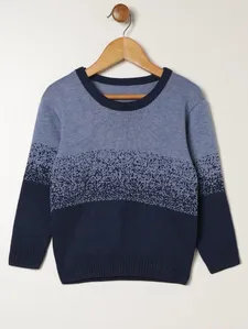 Blusão Tricot Infantil Para Menino - MARINHO/AZUL 4