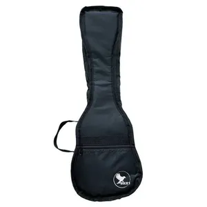 Capa para Ukulele Concert Luxo Nylon 600 Isotérmica 1,3mm com Alças de Mão e Costas Preto Capa para Ukulele Concert Luxo Nylon 600 Isotérmica com Bolso Chapado e Zíper Número 8 Preto