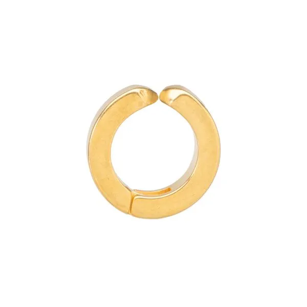 Brinco Press de Aço Dourado Dourado Único