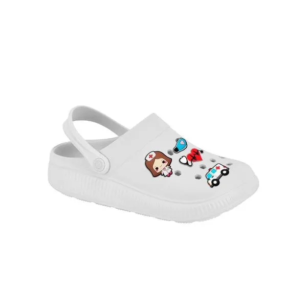 Clog Cor Branco Tamanho 38 CLOG FEM COR BRANCA TAM 34 5832
