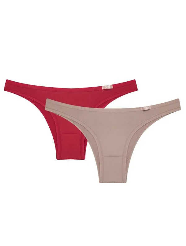 Kit de Calcinhas Tanga Mini Classic 02- 2 und ROCOCO/MINK M