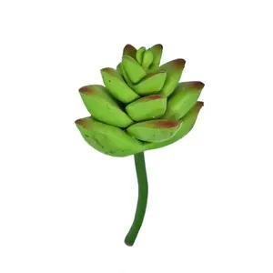 Planta Artificial Suculenta Verde Flor Arte 8cm