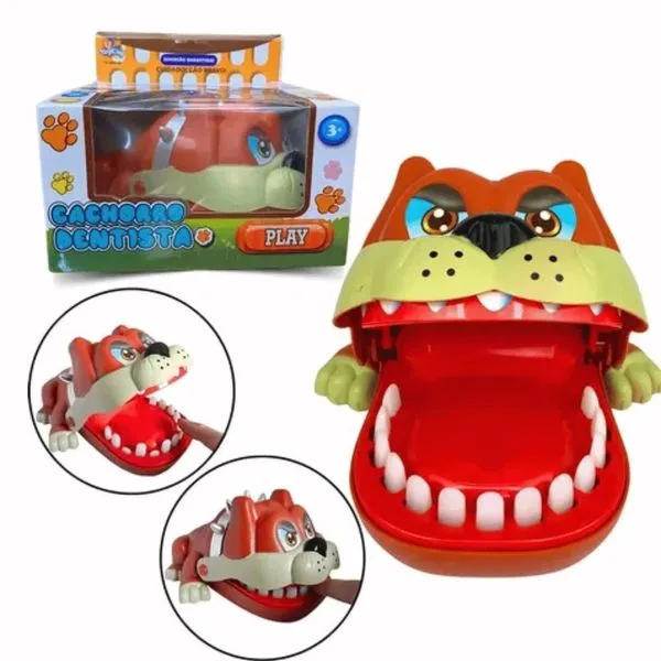 Brinquedo Cachorro Morde Dedo Jogo Interativo de Sorte para Família Fun Game Brinquedo Cachorro Morde Dedo Jogo Interativo Fun Game