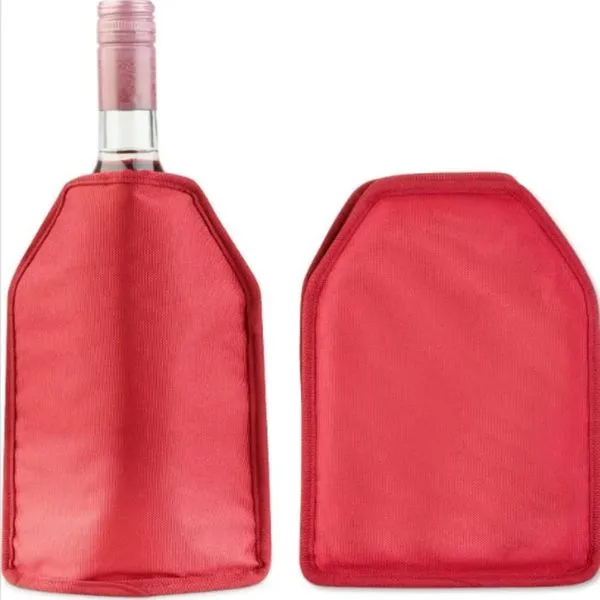 Bolsa Cooler Termico De Vinho Capa Resfriadora Suco Garrafa Espumante Congelante Em Gel Premium
