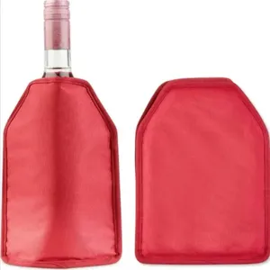 Bolsa Cooler Termico De Vinho Capa Resfriadora Suco Garrafa Espumante Congelante Em Gel Premium